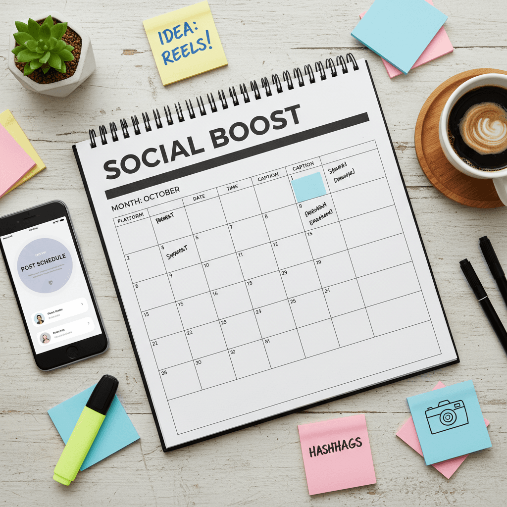 Social media planning workspace