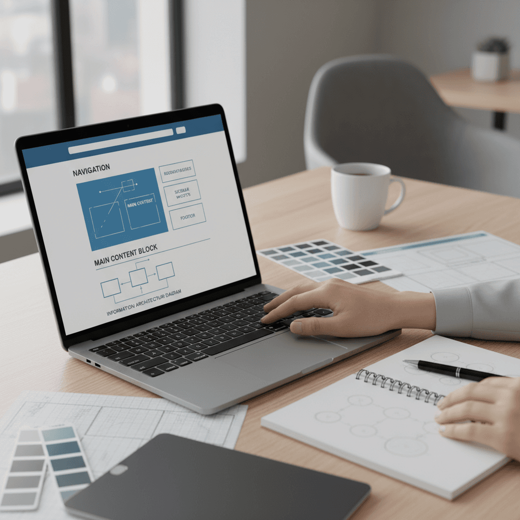 Website design mockup