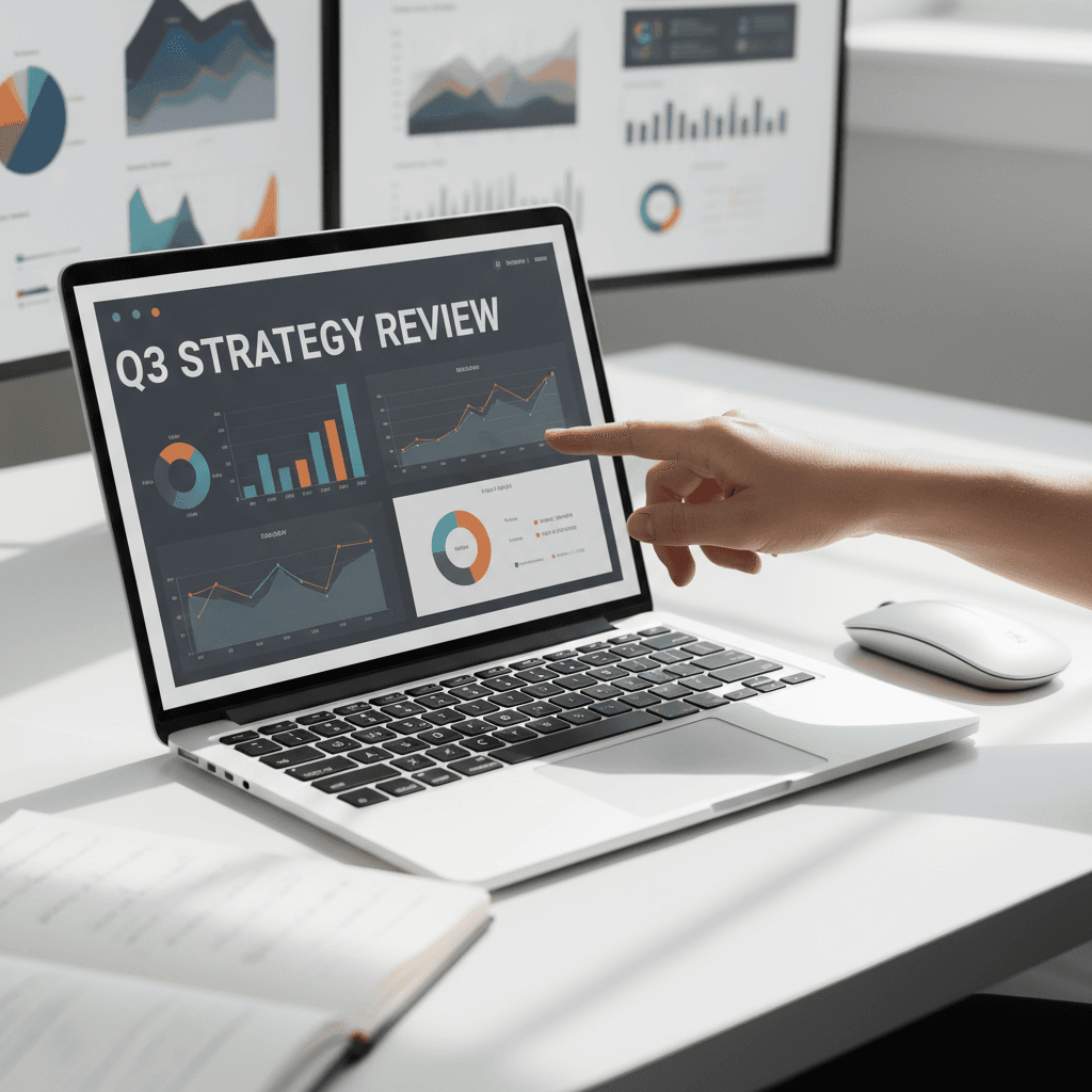 SEO strategy on laptop